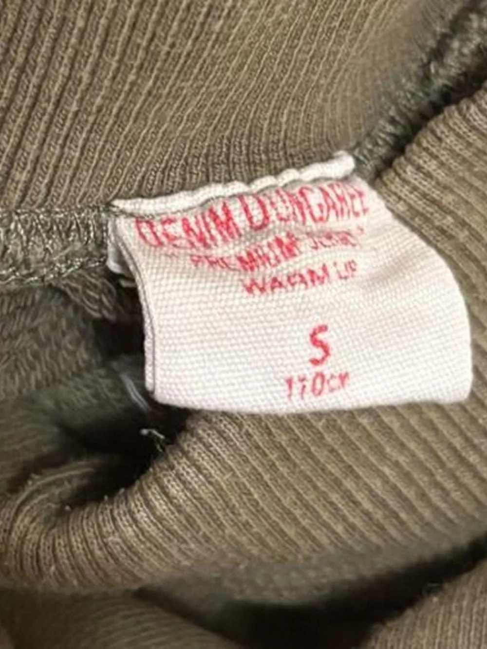 Denim Dungaree Japan brand sweat pants in green
